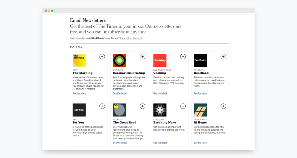 Newsletters can be good way to collect user data