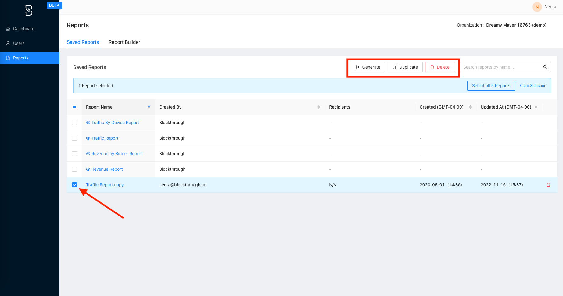 Quick actions original – Blockthrough